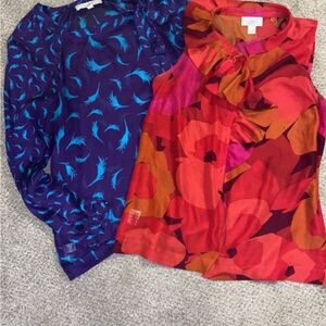 Stylish Red and Purple Women's Blouses